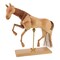 U.S. Art Supply 12" Wooden Horse Manikin Posable Figure for Drawing - Articulated Mannequin with Base and Flexible Body for Drawing The Equine Figure